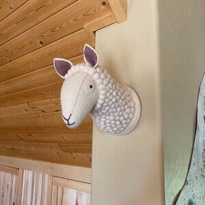 Mudpie Sheep Wall Mount